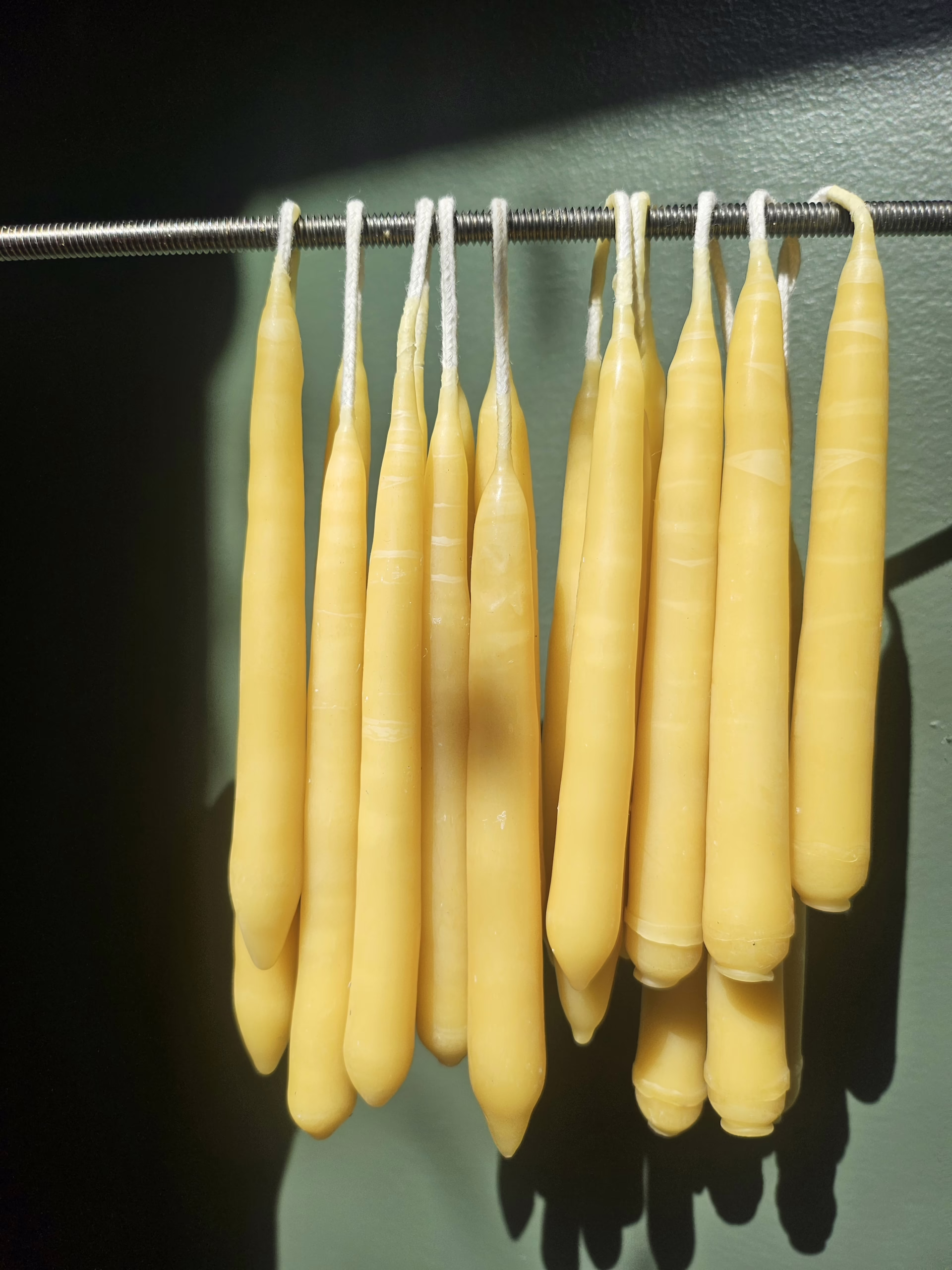 2 Hand Dipped Beeswax Chime Candles - Image 5