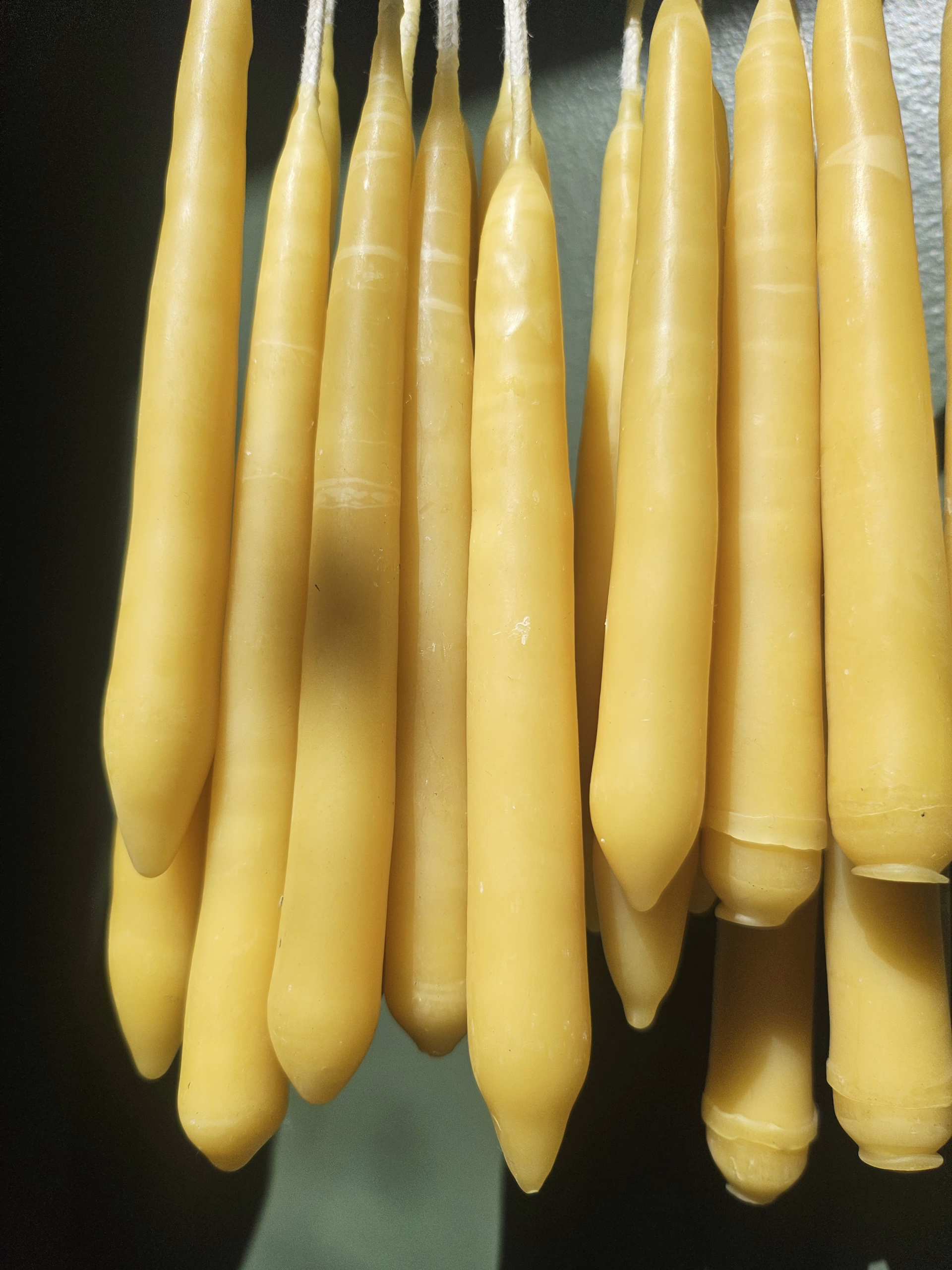 2 Hand Dipped Beeswax Chime Candles - Image 6