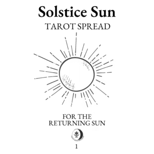 Yule Sun Tarot Spread Zine Solstice Sun Tarot Spread Mini-Zine